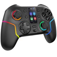 mars gaming mgp-v3 gamepad inalambrico argb triple conexion bluetooth 50  24gpro  cable pantalla lcd a color joysticks y gatillos hall effect switchswitch 2pcandroidios 130 mando
