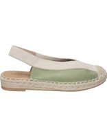 alpargatas planas para mujer skydiva lit verde y beige 40
