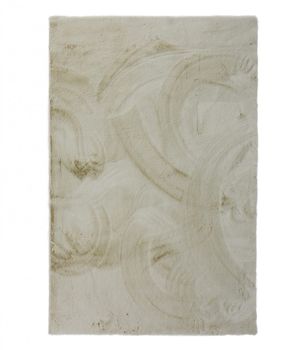 Alfombra Lavable en Lavadora de pelo estilo piel de conejo - Soft Gold