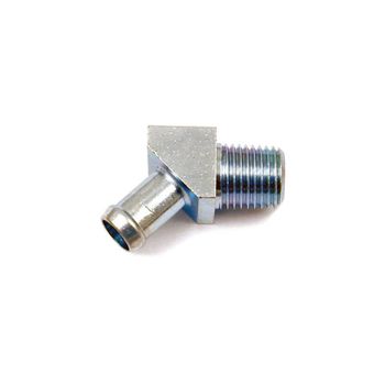 Junta de depósito 90° 1/4'' NPT macho 3/8'' cromo