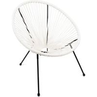 silla de metal acapulco - blanco