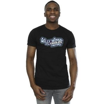Willy Wonka Camiseta Chocolate Factory Logo para hombre