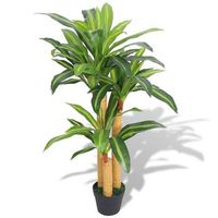 planta artificial con maceta dracaena 100 cm verde dec021932