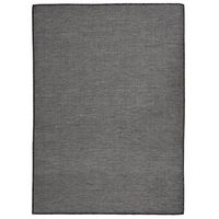 alfombra de exterior de tejido plano gris 200x280 cm vidaxl