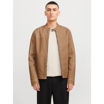 Jack & Jones Cazadora de cuero 12273244 WARNER-SAFARI para hombre