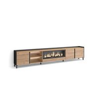 mueble tv bobadilla-02 con chimenea y luces led