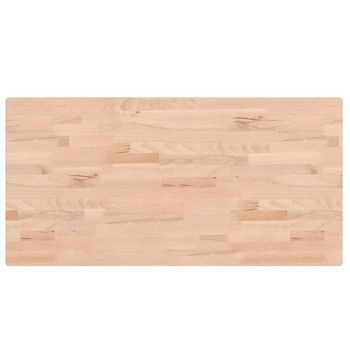 Encimera De Baño | Mueble De Baño Madera Maciza De Haya 100x50x2,5 Cm