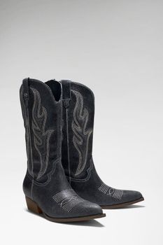Botas Camperos De Ante Largena