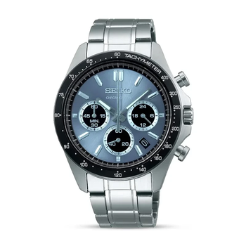​reloj cronógrafo hombre Seiko Spirit SBTR027 JDM 39.8mm 100m WR correa de acero