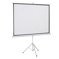 homcom pantalla de proyeccion manual plegable 84 pulgadas 43 altura ajustable para cine en casa 171x128 cm blanco   aosom espana