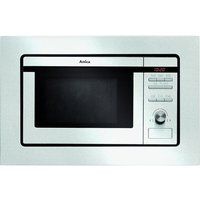 amica amm20g1bi built-in microwave with grill - stainless steel stainless steel