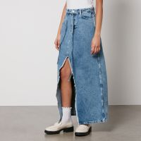 damson madder kaia denim maxi skirt - uk 6
