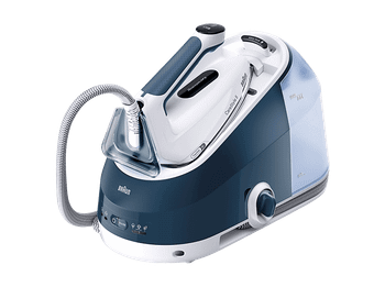 Centro de planchado - Braun CareStyle 5 IS5245BL, 2400 W, Golpe vapor 480 g/min, 7 bar, Suela Eloxal, Ergonómico, Azul