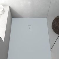 plato de ducha resina fusion ceniza  80x90cm