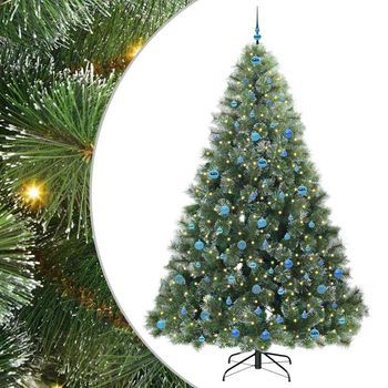 Árbol De Navidad | Decoraciones De Navidad Artificial Con 300 Led Verde 240 Cm Pe Y Pvc