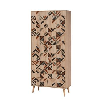 Armario City Triangle Multicolor 80x190x45 Cm