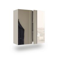 armario camerino con espejo 60x65 cm melamina blanco brillo