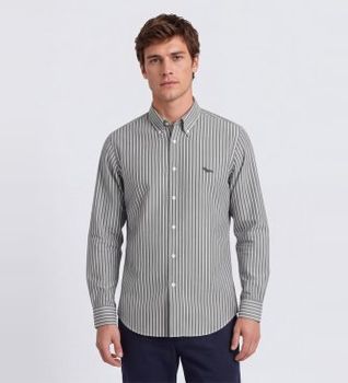 Harmont & Blaine para hombre. CRR074013932B Camisa Riga Lar verde (XXL), Casual, Algodón, Manga larga