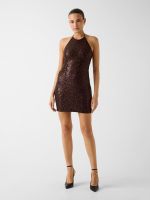 vestido mini lentejuelas