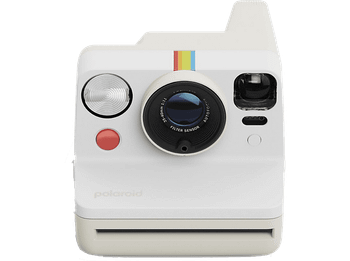 Cámara instantánea - Polaroid Now Generation 3, Temporizador automático, Flash preciso, Guijarro blanco