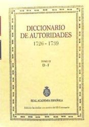 Diccionario de autoridades Tomo III