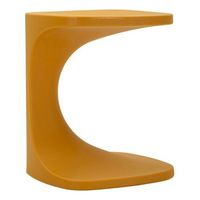 mesa de exterior de pe mostaza 42x42x52 cm
