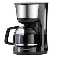 aigostar chocolate 30hikrcafetera de goteo 1000w cafetera de filtro con filtro reutilizable funcion recalentar y mantener caliente sistema antigoteo 125l10 tazas libre de bpa