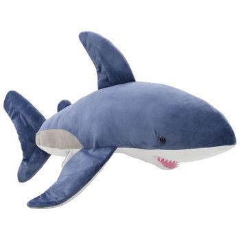 Tiburón De Peluche Azul Y Blanco Vidaxl