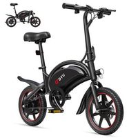 bicicleta electrica dyu dyu-d3s-001 negro 250 w 10 ah 14