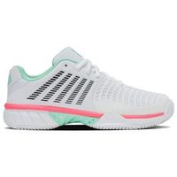 zapatillas kswiss express light 3 hb clay blanco menta rosa mujer