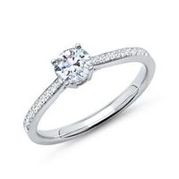 anillo platino 950 con diamantes
