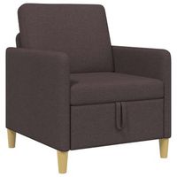 sofa con almacenamiento marron oscuro 72 x 78 x 87 cm poliester vidaxl