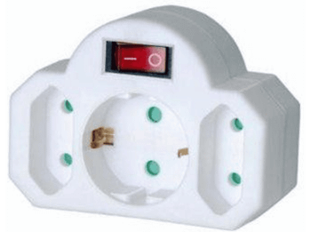 Regleta - Brennenstuhl 149931 Blanco 3 tomas con interruptor