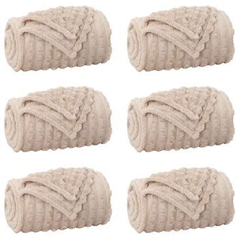 Mantitas De Sofá 6 Uds. Beige 240 X 220 Cm 8.24 Kg Lana Vidaxl