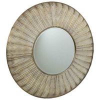 espejo de pared de metal dorado 805x55x805