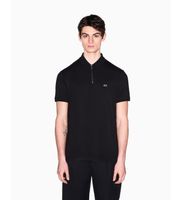 ax armani exchange para hombre xm002372af21936uc001 polo fabric negro l casual viscosa manga corta