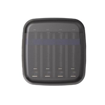 Cargador de pilas Xtar BC4 USB 4 Slots Li-Ion NiMH NiCd AA AAA Negro
