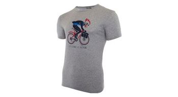 Camiseta de manga corta lebram x sport gris