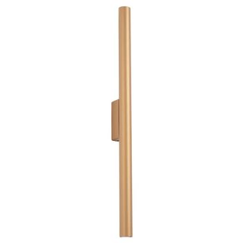 Aplique de pared vacu dorado, 2 luces