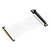 abysm gaming cable de extension riser pcie 40 x16 flexible blanco