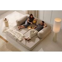 sofa cama modular convertible de 3 plazas  mova  land 200x100x70 cm ikon sleep