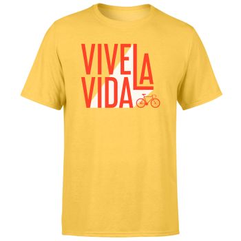 Vive La Vida Men's Yellow T-Shirt - M - Yellow