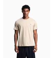 emporio armani para hombre em000574af20451 camiseta water beige l casual algodon manga corta