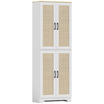 Aparador de cocina 60x30x170 cm blanco