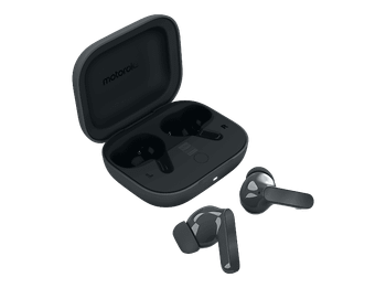 Auriculares True Wireless - motorola Buds Bass, 9 h Autonomía, Cancelación ruido (ANC), Pantone Dark Shadow