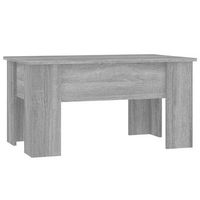 mesa de cafe  mesa de centro madera de ingenieria gris sonoma 79x49x41 cm