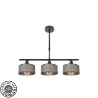 lampara gilda 3xe14 marron regx55x14 cm