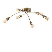 lampara de techo banana-1141 oro cobrizo metal 67x67x25 cm