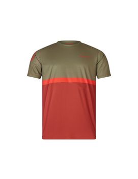 Camiseta de Ciclismo Endura Singletrack Core II Tw Hombre Tweed Verde