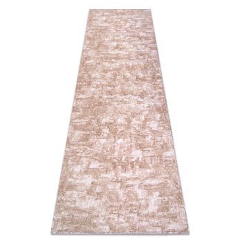 Alfombra De Pasillo Solid Beige 30 Hormigón  80x400 Cm